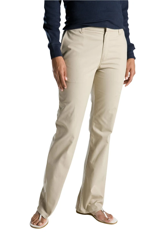 Dickies - FP121 Women's Flat Front Stretch Twill Pant , Size: 6, Color: Desert Sand