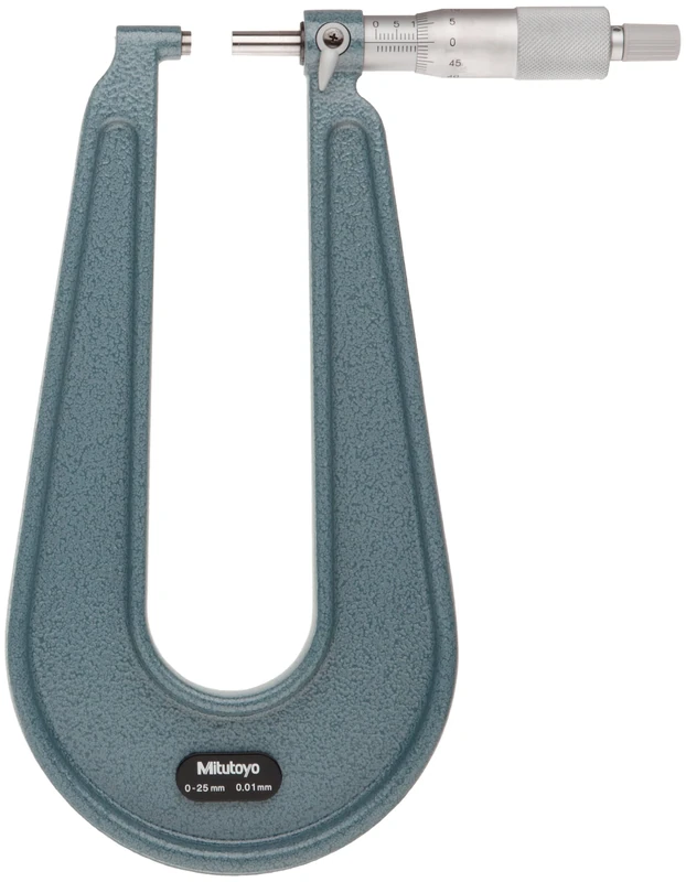 Mitutoyo 118-102 Sheet Metal Micrometre, Range 0 mm-25 mm