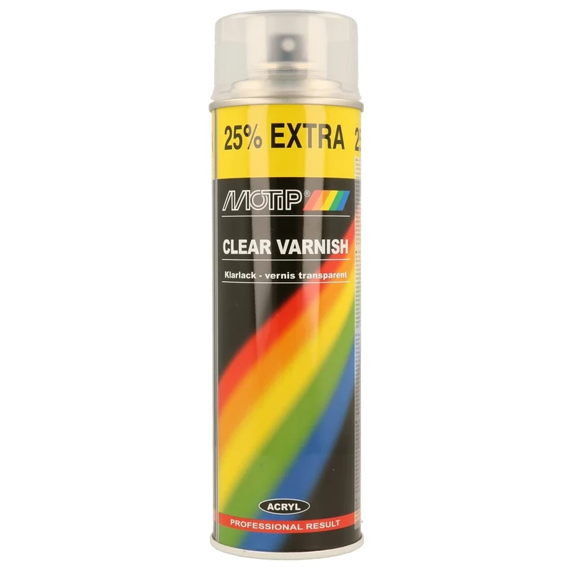 Motip M04009 Aerosol Spray Paint, Clear Varnish, 500 ml