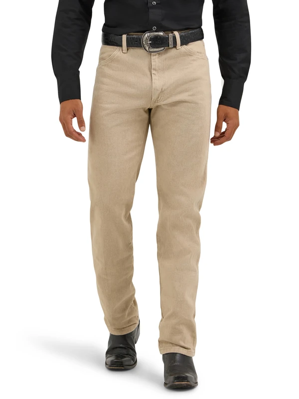 Wrangler Herren Jeans 13MWZ, Original Regular Bootcut Fit, Straight Leg, PREWASHED TAN, 32W / 32L - Image 1