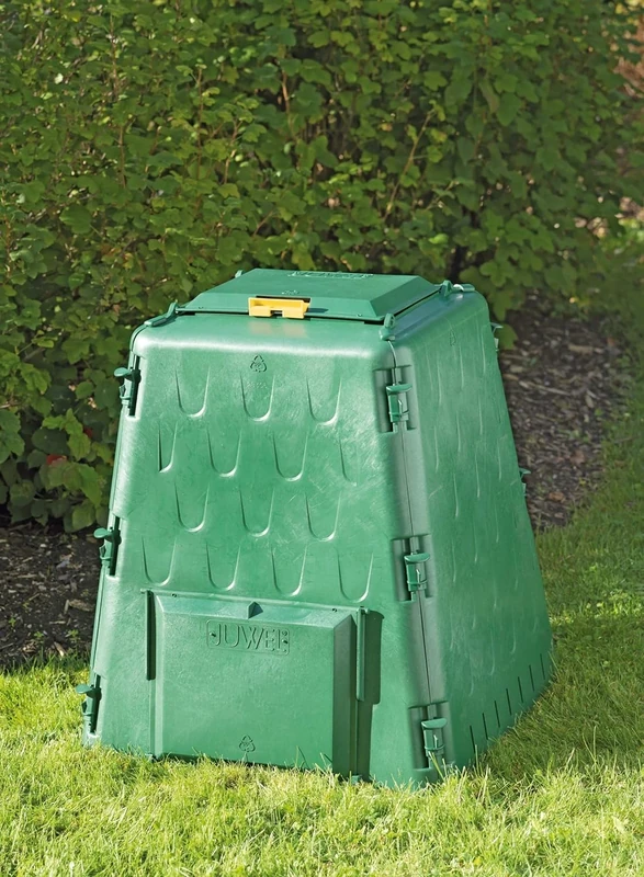 Juwel AEROQUICK 290 Thermal Composter (Capacity 290 L, for Garden/Kitchen Waste, Composter Made of UV-Stable Recycled Plastic, Conical Shape, with 2 Removal Flaps, Lid with Wind Protection) 20872