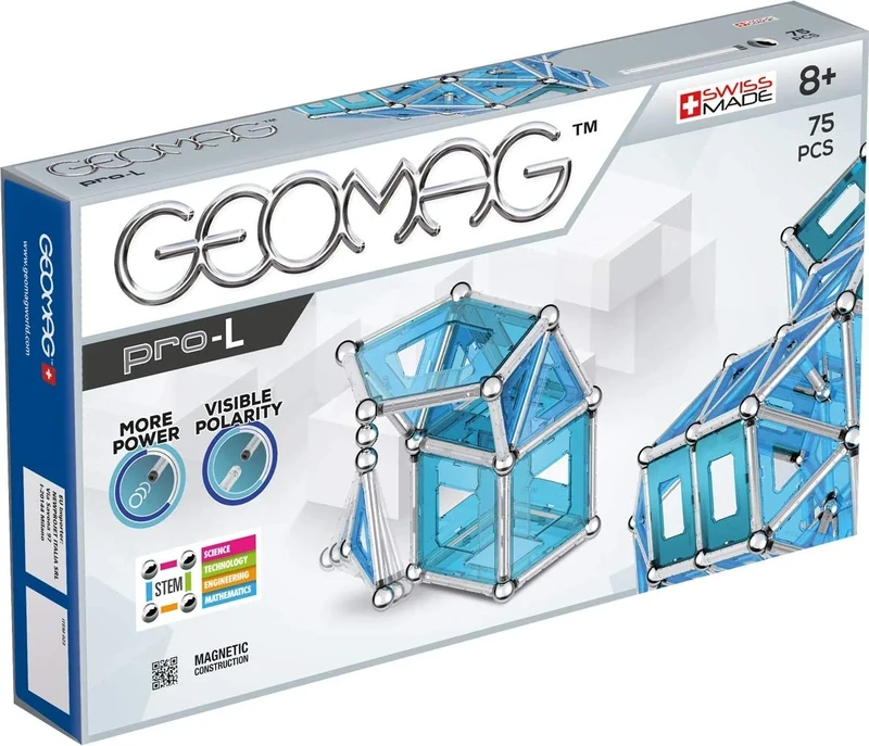 Geomag 23' PRO-L Building Set, Mixed, 75 Pieces