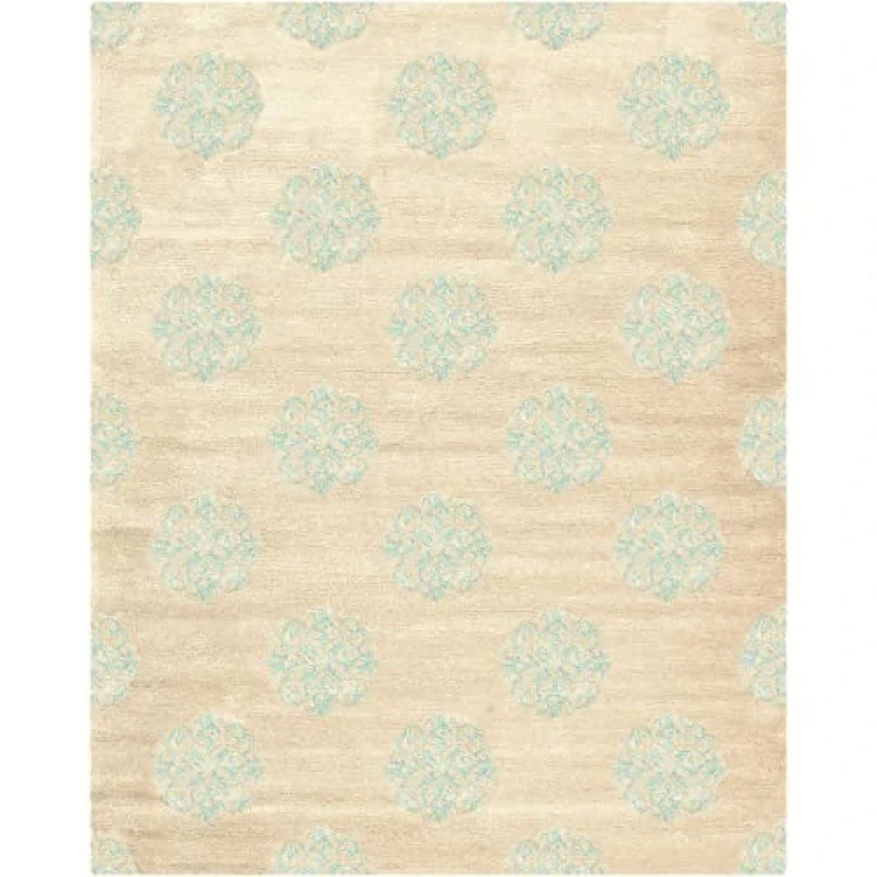 Safavieh Contemporary Indoor Hand Tufted Rectangle Area Rug, Soho Collection, SOH424, in Silver, 107 X 168 cm for Living Room, Bedroom or Any Indoor Space