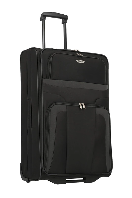 paklite travel case with 2 wheels, wheeled soft suitcase large , ORLANDO, trolley in timeless design, 73 cm, 80 liters