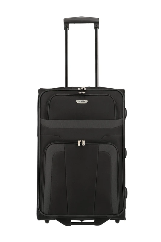 paklite travel suitcase with 2 wheels, medium-sized trolley, ORLANDO, soft travel luggage bag with wheels in timeless design, 63 cm, 58 liters