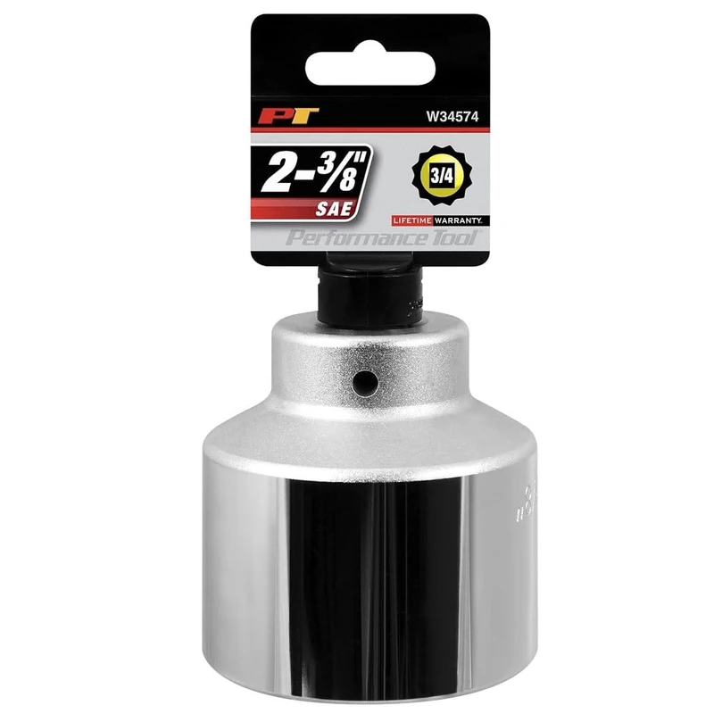PERFORMANCE TOOL W34574 3/4" Drive 12-Point SAE Standard Socket, 2-3/8"