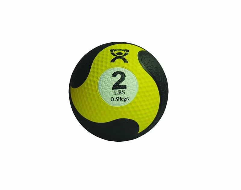 CanDo Medicine ball made of rubber - CanDo weight - 0,9 kg - alternative to dumbbells