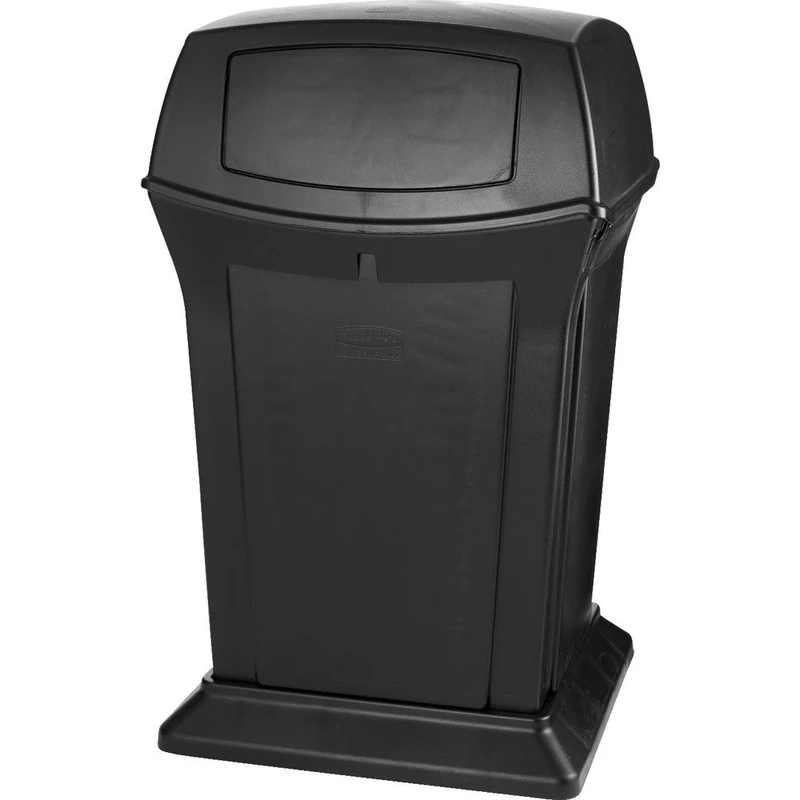 Rubbermaid Commercial Products Ranger Classic Waste Bins with 2 Door Top 170.3 Litre Black FG917188BLA