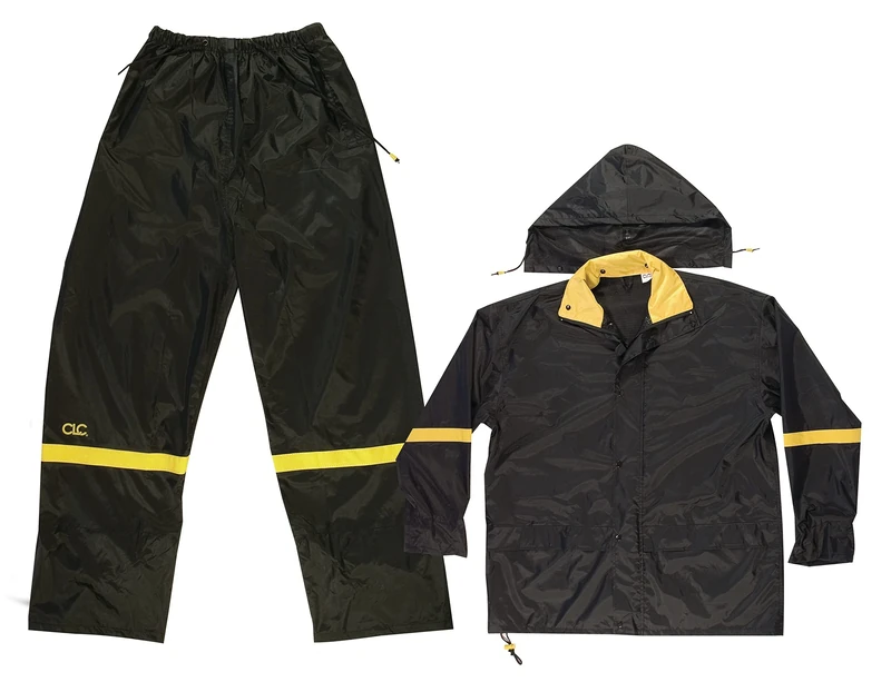 Kunys R103XL 3 piece Black Nylon Suit X Large