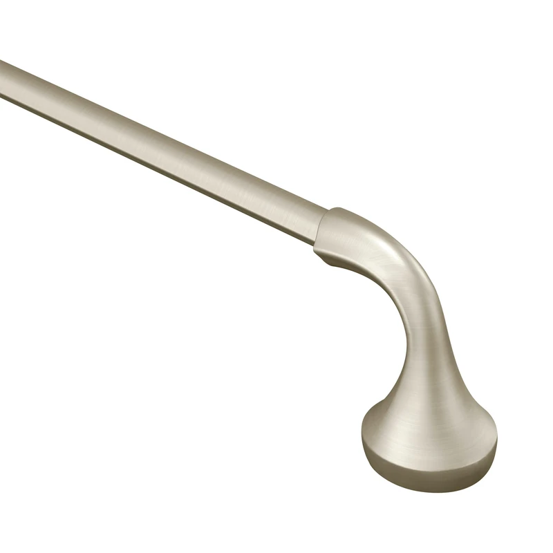 Moen YB2824BN Eva 24-Inch Bathroom Towel Bar, Brushed Nickel