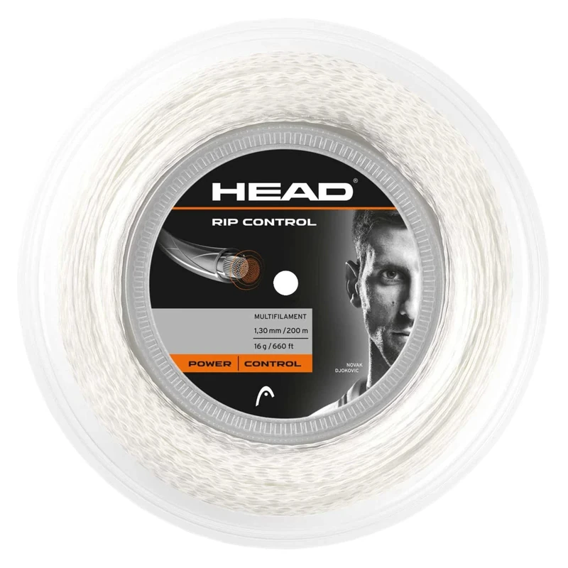 HEAD Unisex Rip Control Reel Racquet String-Multi-Colour/White, Size 16