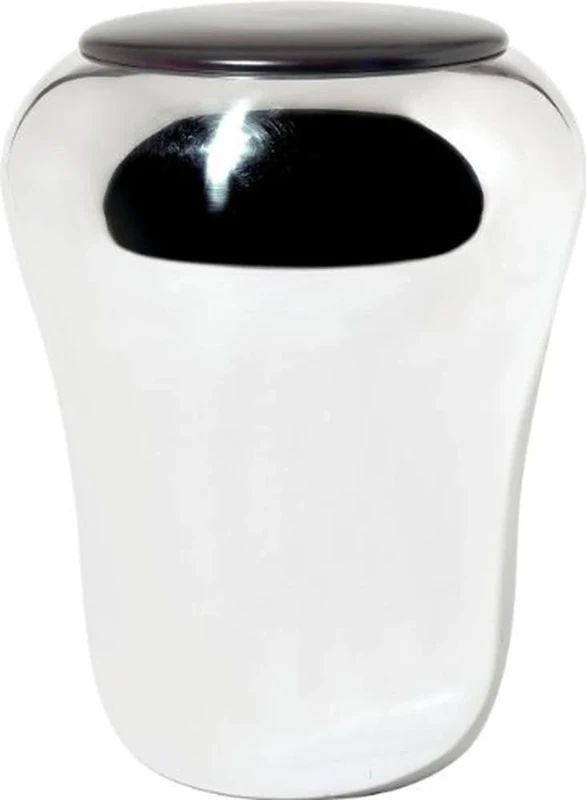 Officina Alessi Baba Stool/Laundry Basket, Silver