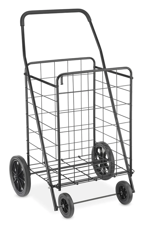 Whitmor 6318-2678 Deluxe Rolling Utility Cart, Black,XL - Image 1
