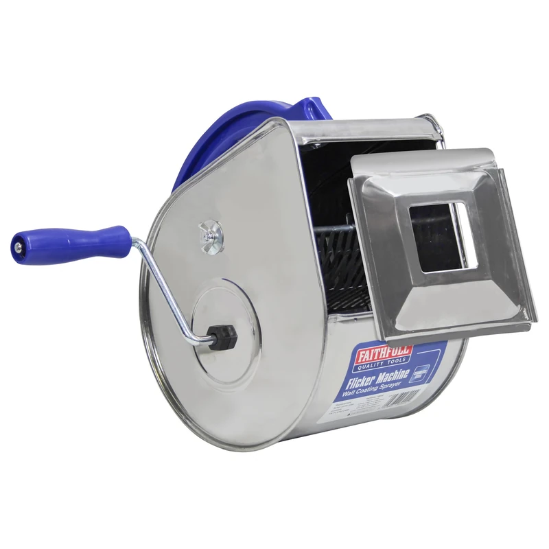 Faithfull Tyrolean Flicker Machine – Stainless Steel Hand Sprayer for Interior & Exterior Wall Coatings - Image 1