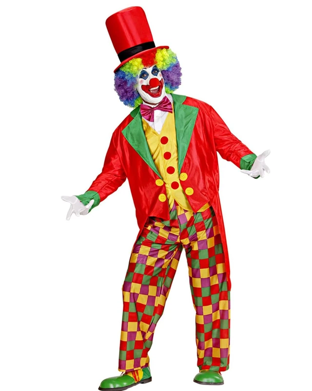 Mens Clown Costume Extra Large UK 46" for Circus Fancy Dress