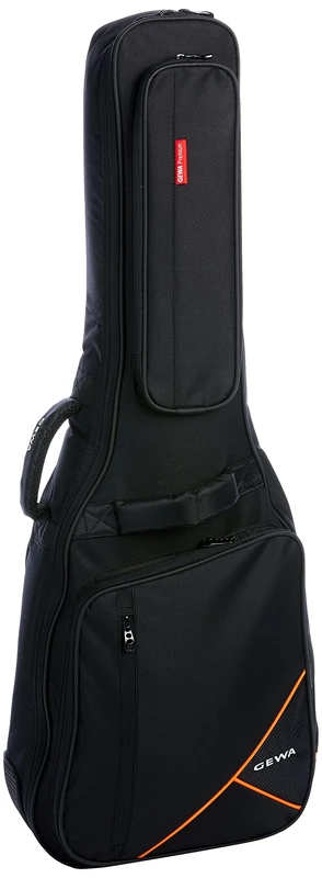 GEWA Guitar Gig Bag Premium 20mm for acoustic guitar black (tear-resistant and water-repellent, Neck Protection System, luxury backpack straps, large accessory compartment) 213200
