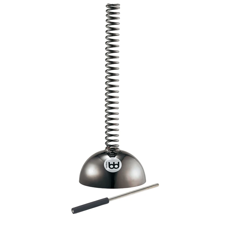 Meinl Percussion Bill Saragosa Bowl - Artist Series - Helix Bowl with Steel Spiral - Including Metal Beater - Steel, Black (BOWL) - Image 1