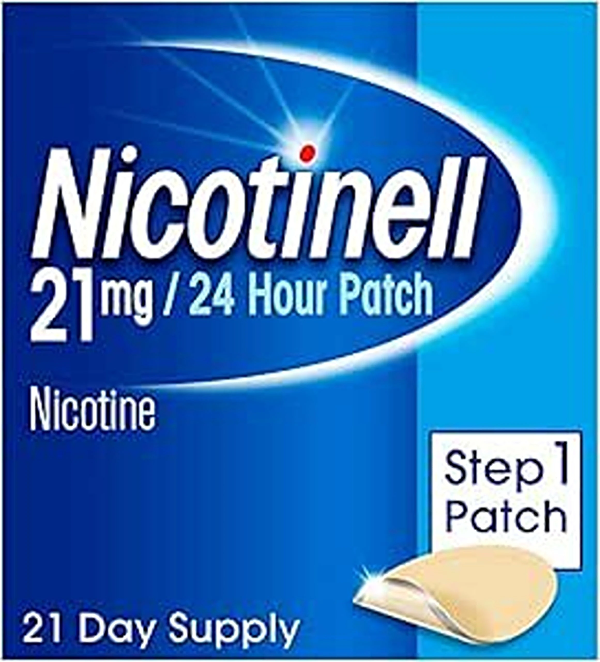 Nicotinell Nicotine 21mg 21Patches, Nicotine Patches, Stop Smoking Aid, 24h Craving Control, Step 1 for Heavy Smokers, Quit Smoking Aid