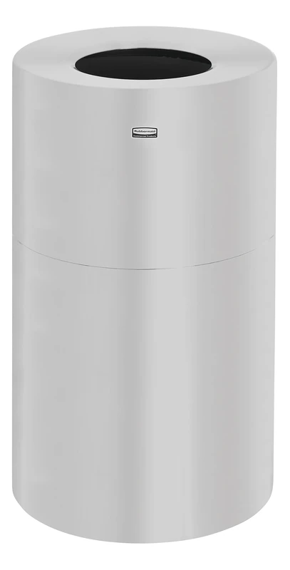 Rubbermaid Commercial Products FGAOT35SA, 35 gal Aluminum 2 Piece Open Top Indoor Waste Receptacle