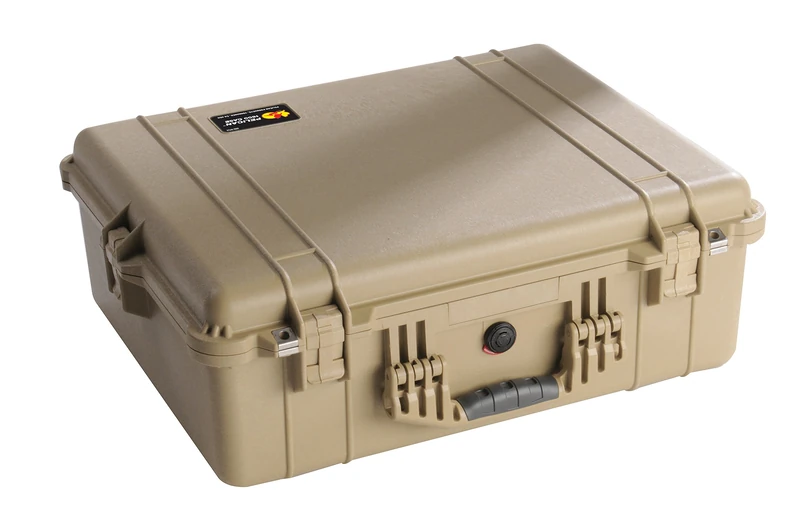 Pelican 1600 Case With Foam (Desert Tan)