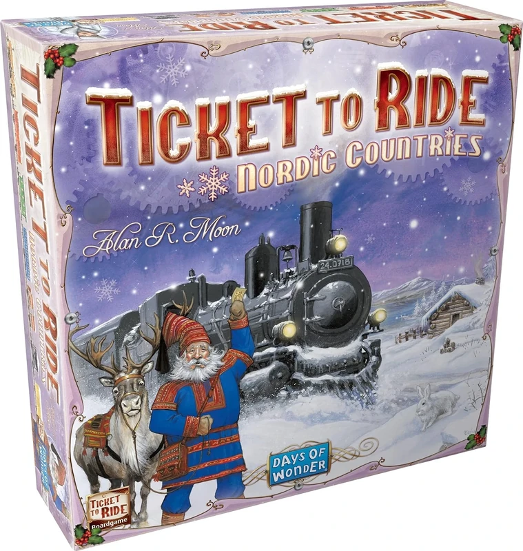 Days of Wonder, Ticket to Ride Nordic Countries Board Game, Ages 8+, For 2 to 3 players, Average Playtime 30-60 Minutes