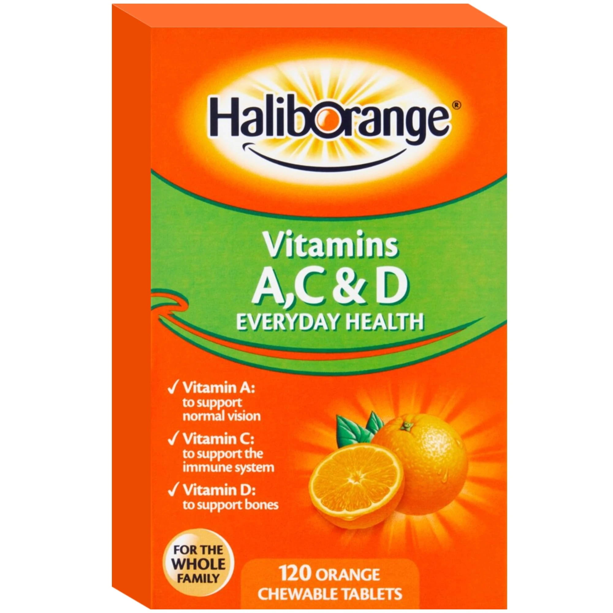 Haliborange Kids A, C and D Orange tablets 120