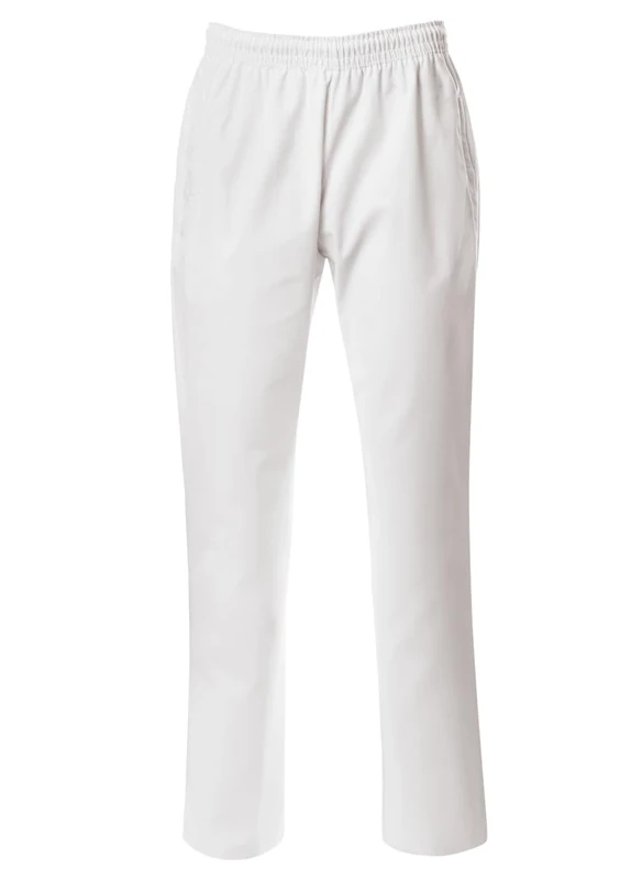 Trigema Casual Trousers Made from 100% Cotton, White, XXL