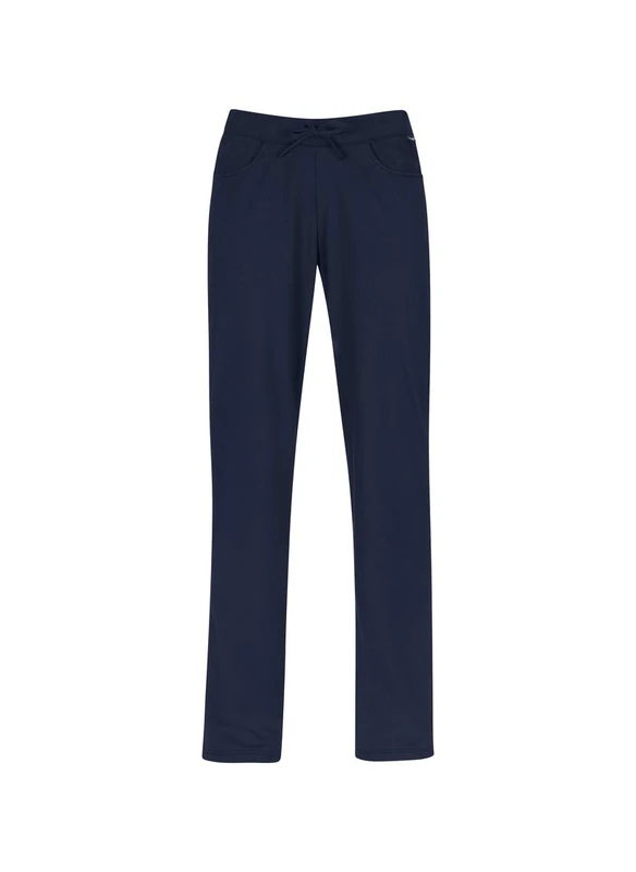 Trigema Women's Deluxe Cotton Hip Trousers, Navy, XL - Image 1
