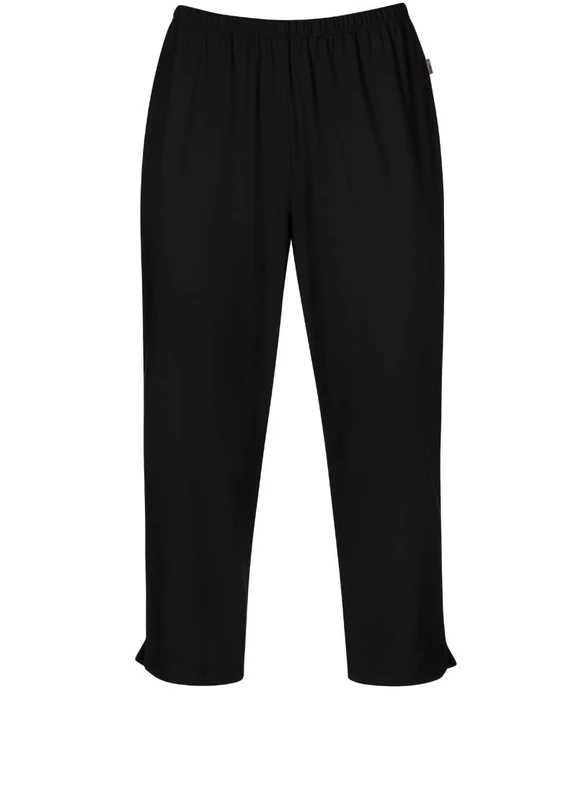 Trigema Men's Damen 3/4 Freizeithose Sports Trousers, Black-Schwarz (Schwarz 008), 56 (Herstellergröße: XXXL)