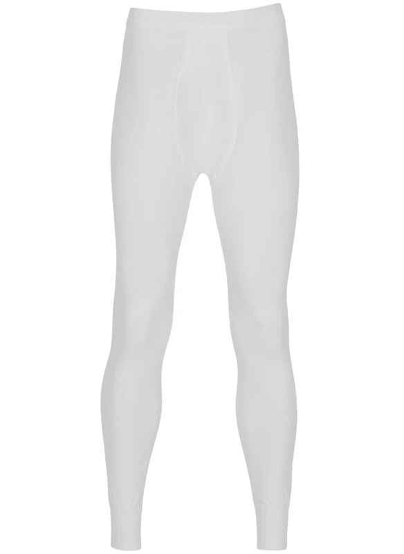 Trigema Men's 6852102 Thermal Bottoms, White (White 001), M (Pack of 2)
