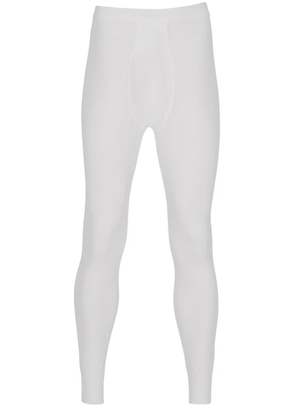 Trigema Men's 6852102 Thermal Bottoms, White (White 001), XXL (Pack of 2)