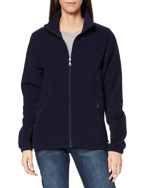 Trigema Unisex Trigema Damen Fleece Jacke Quilted Gilet, Bleu (blau 046), XXXX-Large