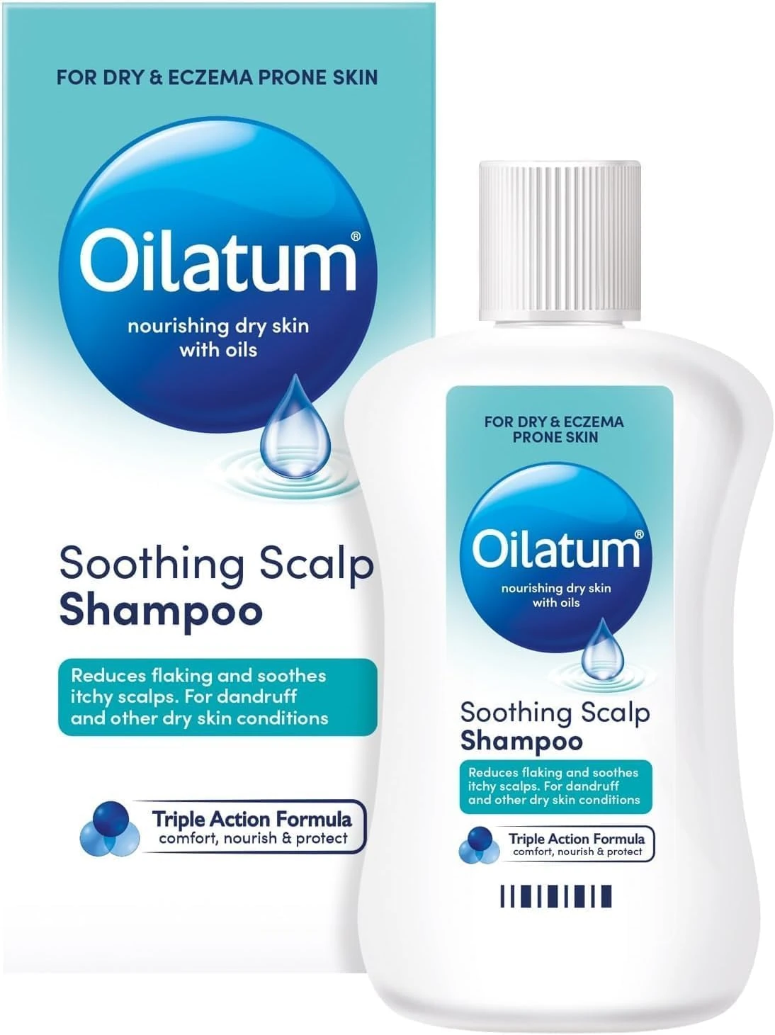 Oilatum Soothing Scalp Shampoo, For Itchy, Flaking Scalps Caused by Dandruff,Soothes Itchy Scalps, pH Balanced, 1 x 100ml