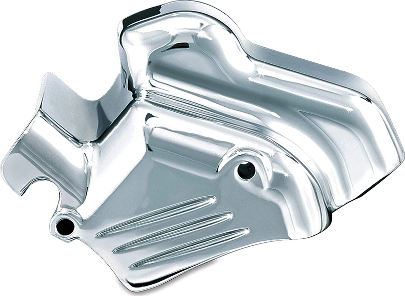 Kuryakyn 7846 Motorcycle Engine Accessory: Starter Cover Accent for 1999-2006 Harley-Davidson Motorcycles, Chrome, Black