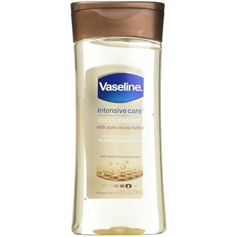 Vaseline Cocoa Butter Vitalizing Gel Body Oil, 6.8-Ounce Bottles (Pack Of 3)