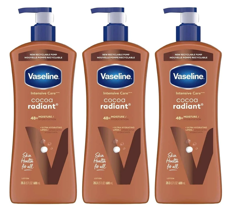 Vaseline Intensive Care Lotion, Cocoa Radiant 20.3 oz (Pack of 3)