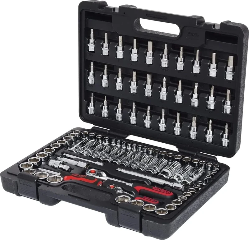 KS Tools 918.0699 1/4-inch/ 3/8-inch Chrome+ Socket Set (99 Pieces)