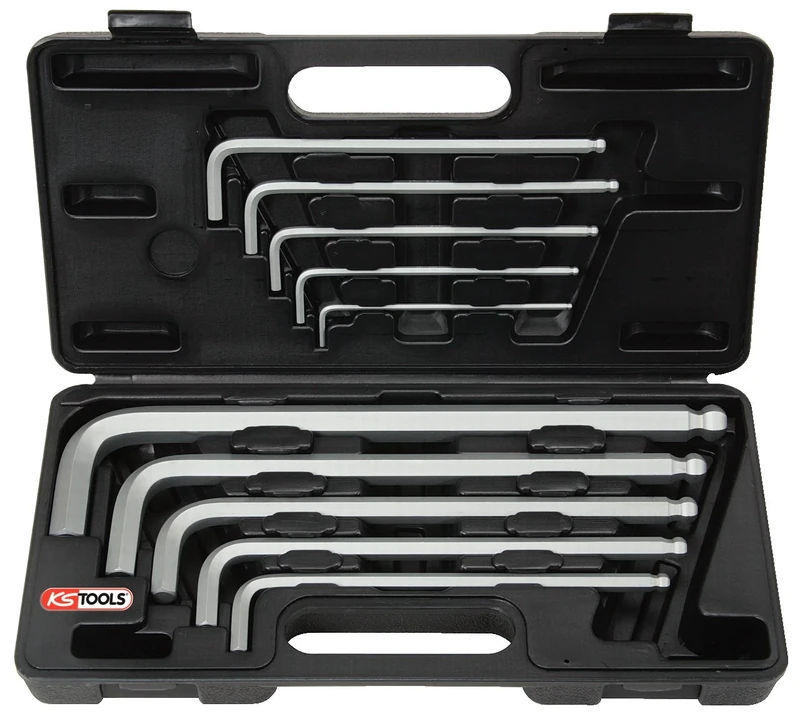 KS Tools 151.2150 3-17mm XL Classic Key Wrench Set Hex/Ball Ended (10 Pieces)