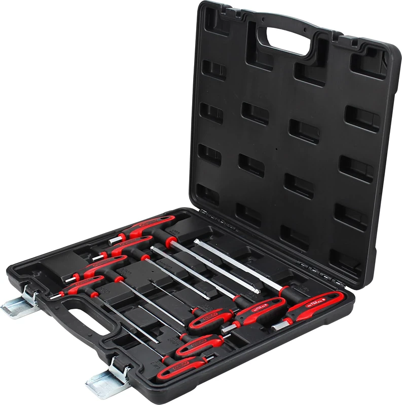 KS Tools 151.815 Ergo+ T-Handle Hex Key Wrench Set (9 Pieces)
