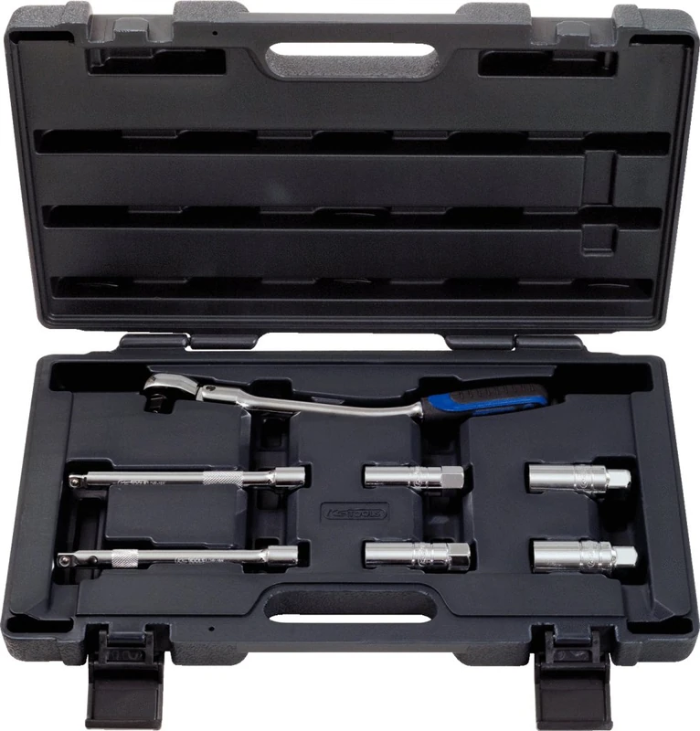 KS Tools 918.0607 3/8-inch Chrome Plus Spark Plug Set (7 Pieces)