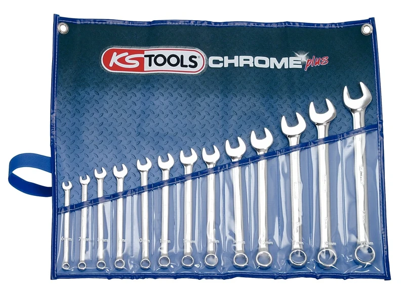 KS Tools 518.0643 6-22mm Chrome+ Combi Spanner Set (13 Pieces)