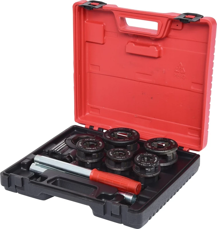KS Tools 903.3300 3/8-1.1/4-inch Threading Tool Kit (8 Pieces)