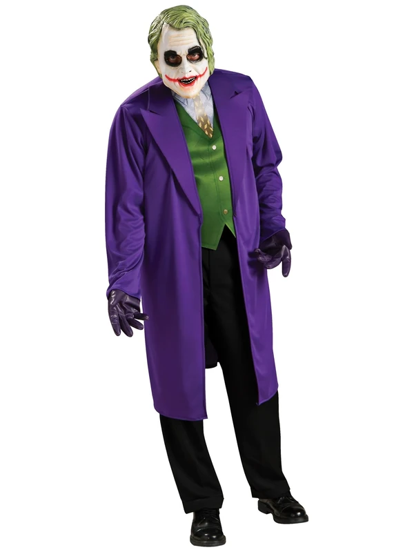 Rubies Official The Joker Dark Knight Costume for Adults – Printed Jacket & Mask for Halloween Villain Style, Size Extra Large