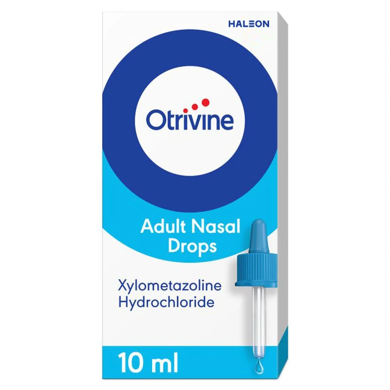 Otrivine Adult Nasal Drops 10ml - 2 Min Relief for Blocked Nose