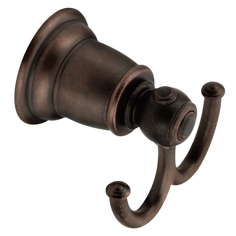 Moen YB5403ORB Kingsley Double Robe Hook, Oil Rubbed Bronze