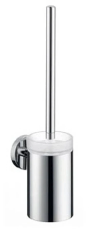 Hansgrohe Logis 40522000 Toilet Brush Set, Chrome with Crystal Glass Details