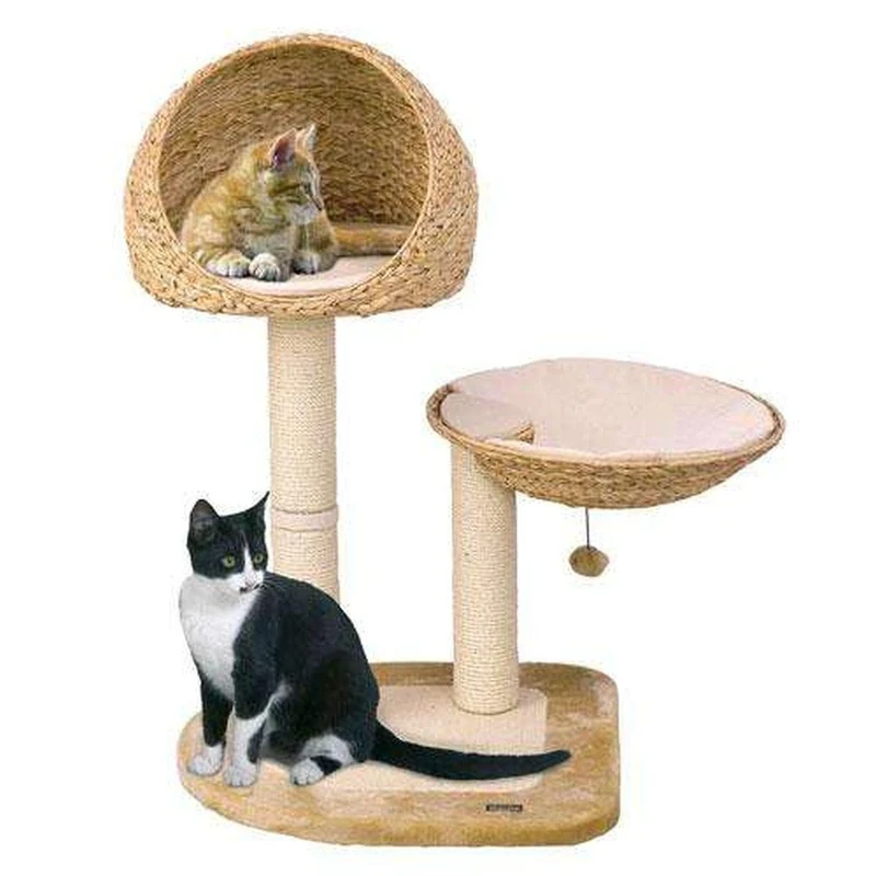 Karlie Banana Leaf V Cat Scratching Post Length 81 cm Width 58 cm Height 100 cm Beige