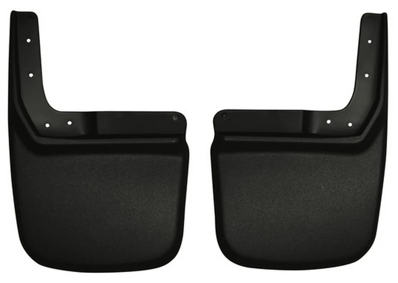 Husky Liners - 57141 Fits 2007-17 Jeep Wrangler, 2018 Jeep Wrangler JK - with Standard Bumper Custom Rear Mud Guards Black