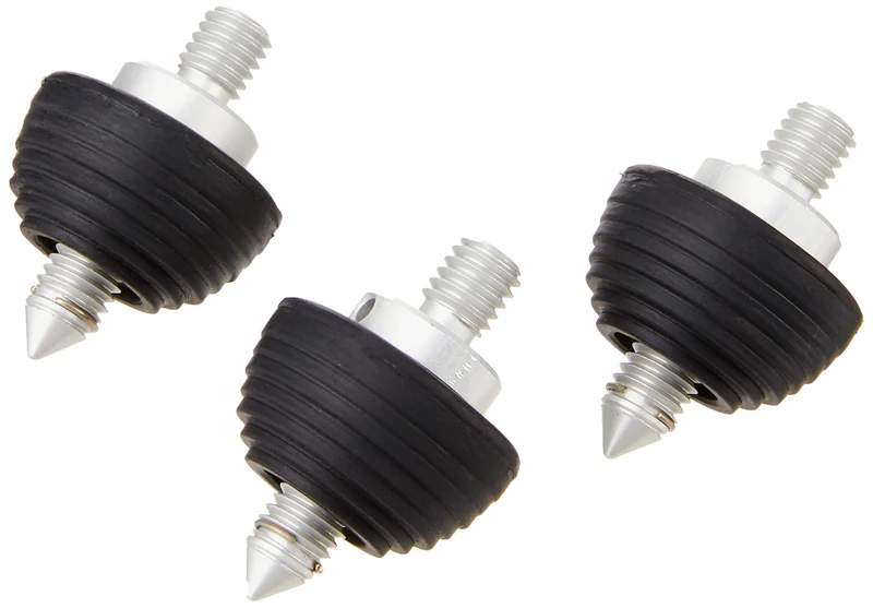 Gitzo GS5030VSF Video Rubber and Spike Feet, Black, 3.23 in*0.04 in*1.73 in