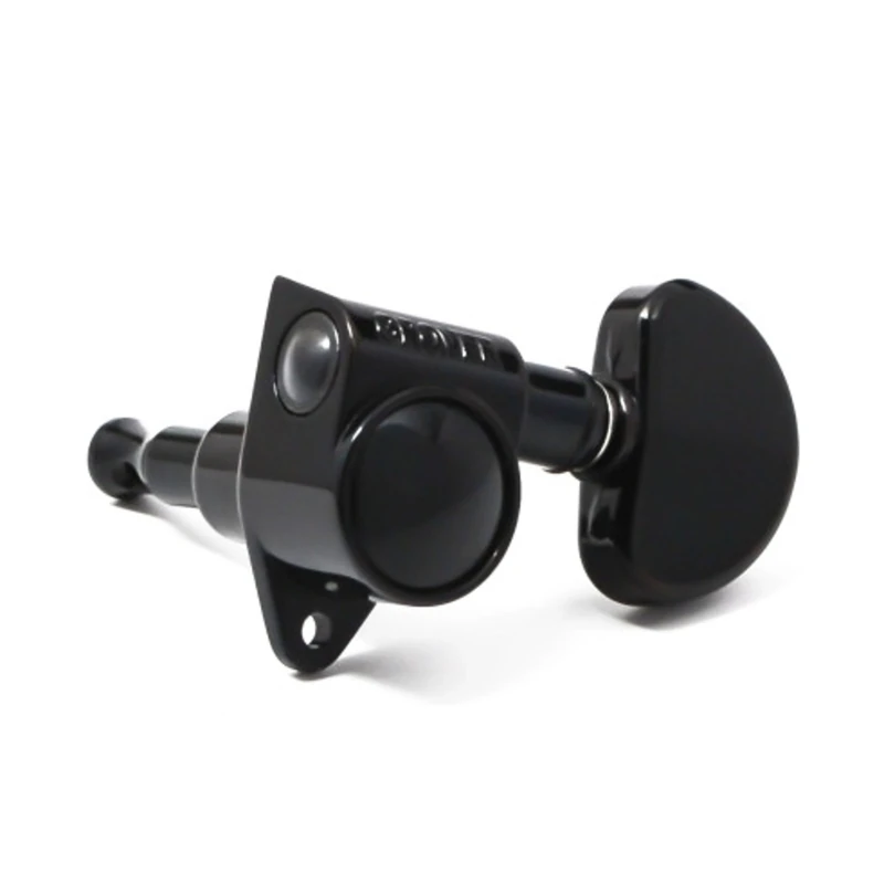 Grover Original Rotomatics Machineheads ~ 3+3 ~ Black Chrome